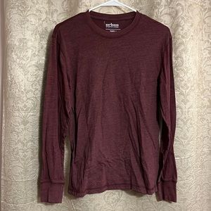 Long sleeve red t shirt. Size small.